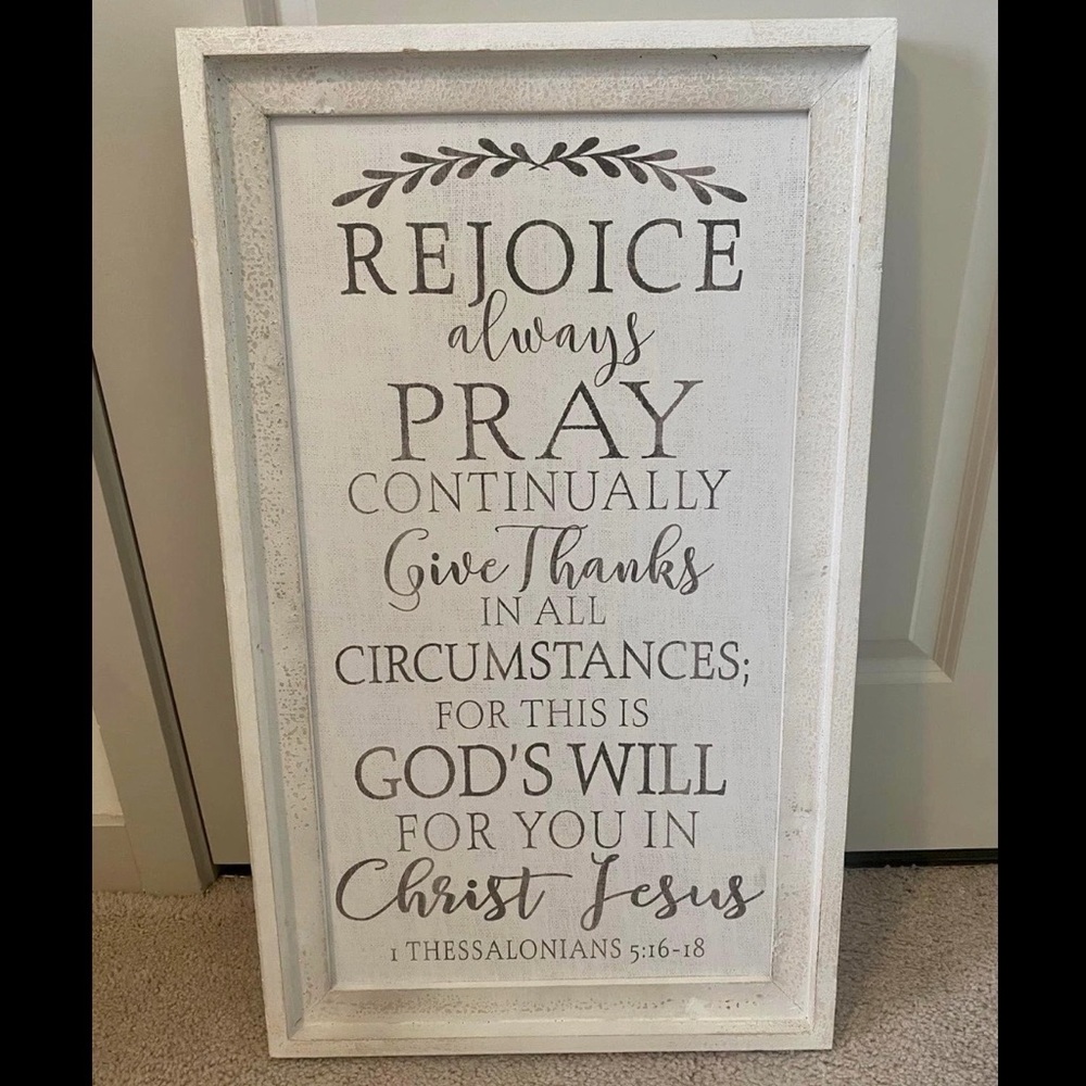 1 Thessalonians 5:16-18 Wall Decor